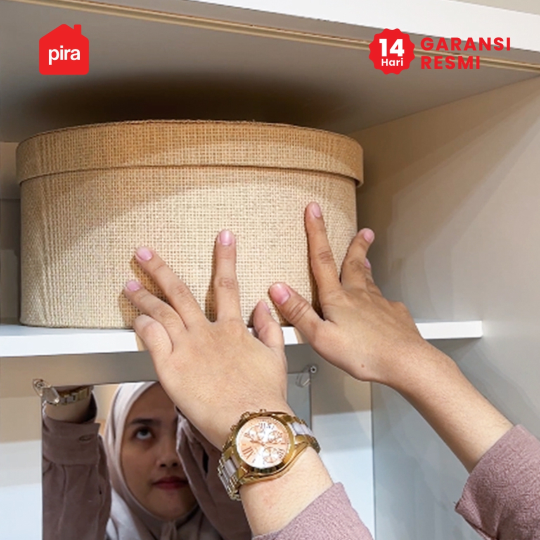 PIRA METROPOLIS - BAKU WDSL160 DS LEMARI PAKAIAN PINTU SLIDING DENGAN MEJA RIAS warna WHITE - PRO OAK - PIRA METROPOLIS - foto 10