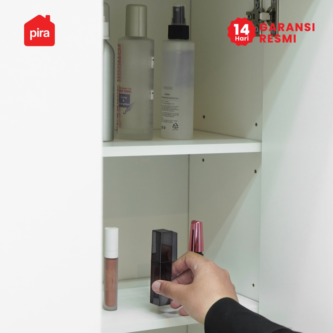 PIRA METROPOLIS - BAKU WDSL160 DS LEMARI PAKAIAN PINTU SLIDING DENGAN MEJA RIAS warna WHITE - PRO OAK - PIRA METROPOLIS - foto 16