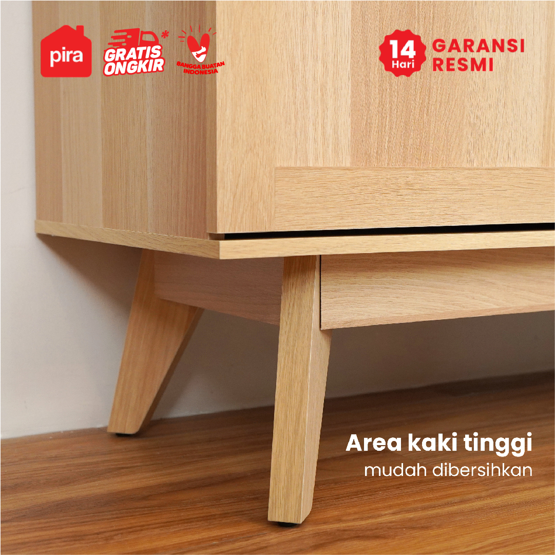 PIRA -  MAISON SB160 BUFET / SIDEBOARD / LEMARI KABINET / MEJA TV warna PRO OAK - TRAVERTINE - PIRA - foto 8