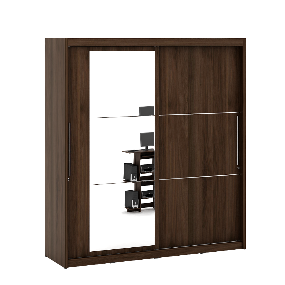 PIRA BAVARIAN - WARKING WDSL 200GL LEMARI PAKAIAN warna BROWN WALNUT - BAVARIAN - foto 4