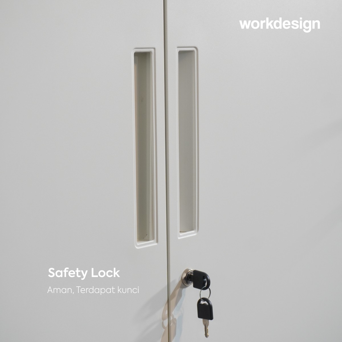 WORKDESIGN BURO AVA MBC 2 HG RAK BUKU BESI / LEMARI ARSIP KANTOR warna WHITE - WORKDESIGN - foto 5