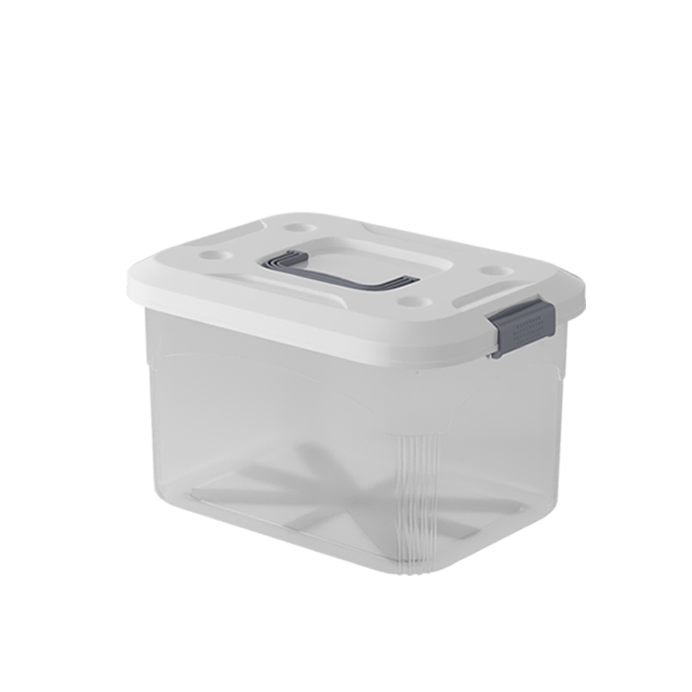 PIRA HOME - MIZU PSB 22L CONTAINER BOX / BOX PLASTIK / KOTAK PENYIMPANAN warna CLEAR WHITE - PIRA HOME - foto 5