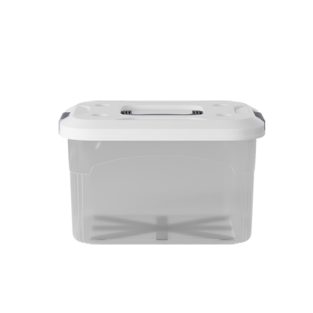 PIRA HOME - MIZU PSB 22L CONTAINER BOX / BOX PLASTIK / KOTAK PENYIMPANAN warna CLEAR WHITE - PIRA HOME - foto 4