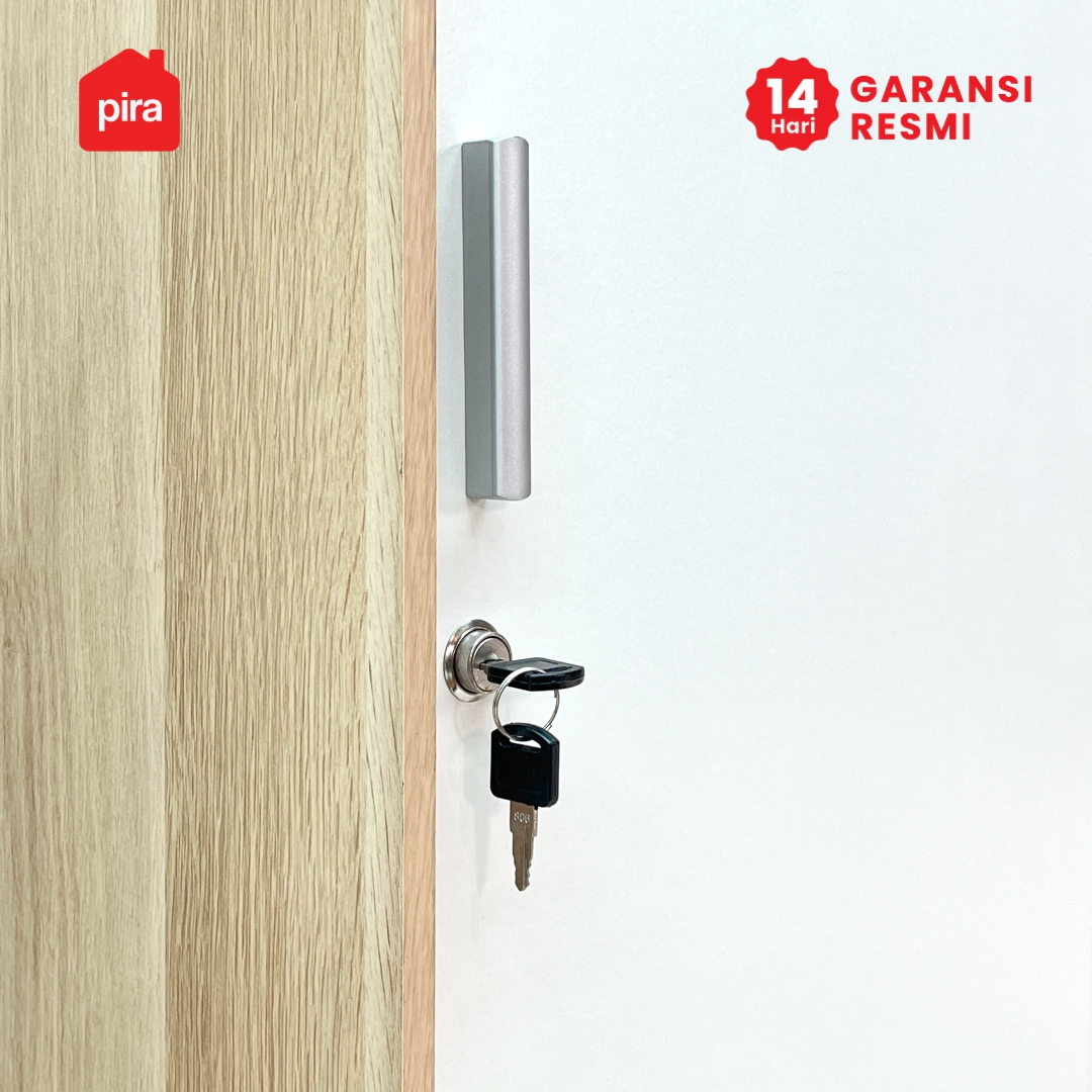 PIRA METROPOLIS OX - ARUNA WDSL80 A MR LEMARI PAKAIAN PINTU GESER / SLIDING warna PRO OAK - WHITE - PIRA METROPOLIS OX - foto 4