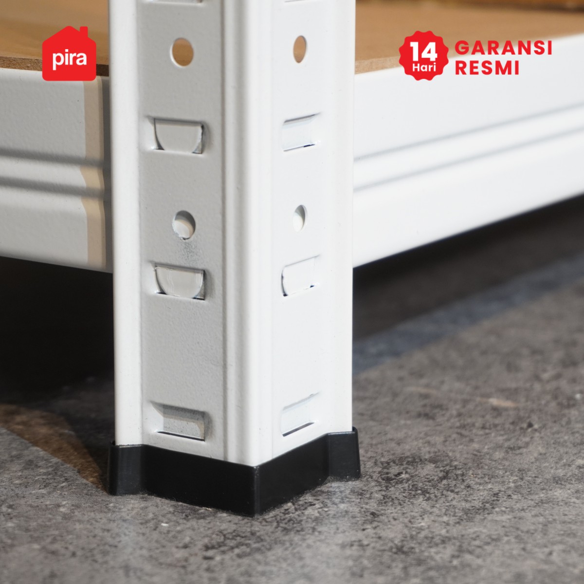 PIRA METROPOLIS - BROCK MSU 90X30 RAK SUSUN SERBAGUNA / RAK SUSUN BESI / RAK BESI SERBAGUNA / RAK GUDANG / RAK PENYIMPANAN warna WHITE - PIRA METROPOLIS - foto 9