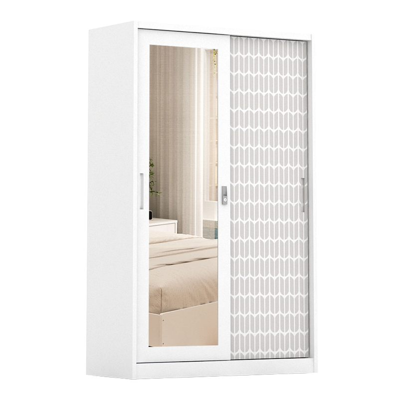 PIRA - KELSEY 120A MWDSL LEMARI PAKAIAN BESI SLIDING / PINTU GESER warna WHITE - PIRA - foto 3
