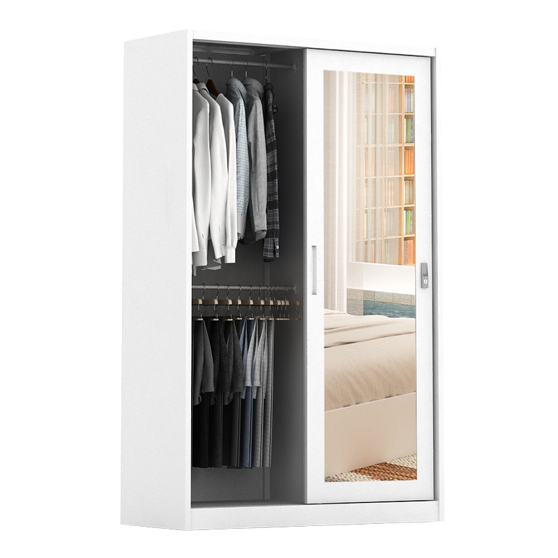 PIRA - KELSEY 120A MWDSL LEMARI PAKAIAN BESI SLIDING / PINTU GESER warna WHITE - PIRA - foto 5