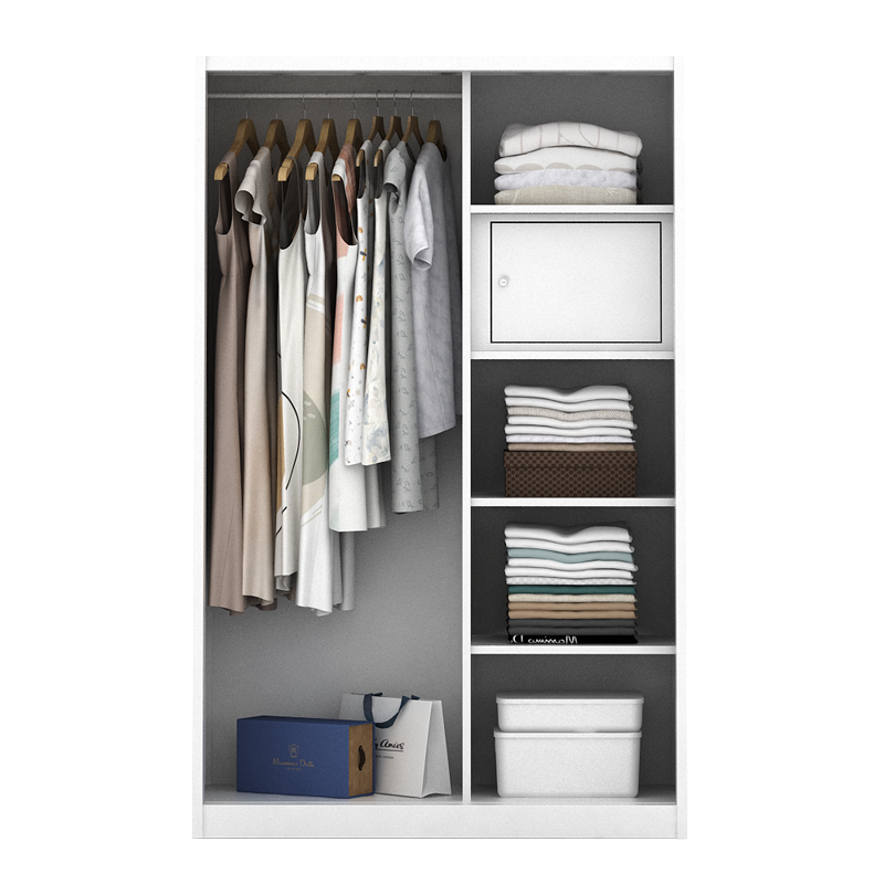PIRA - KELSEY 120A MWDSL LEMARI PAKAIAN BESI SLIDING / PINTU GESER warna WHITE - PIRA - foto 8