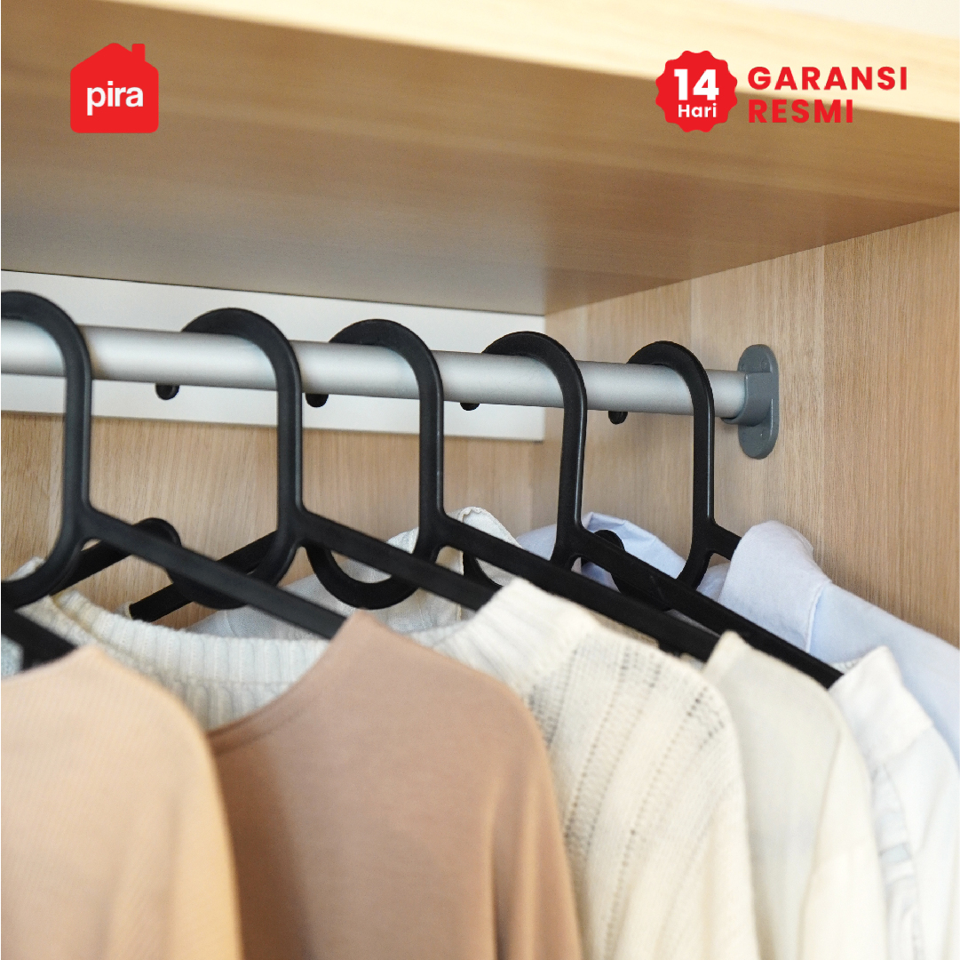PIRA METROPOLIS OX - ARUNA 4P A LK LEMARI PAKAIAN 4 PINTU / LEMARI BAJU DENGAN LOKER PENYIMPANAN warna PRO OAK - WHITE - PIRA METROPOLIS OX - foto 8