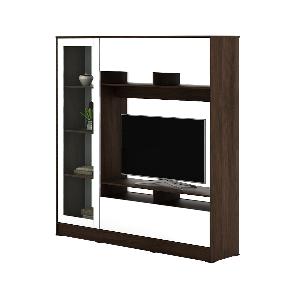 BERGEN warna BROWN WALNUT - WHITE GLOSSY - BAVARIAN - foto 2