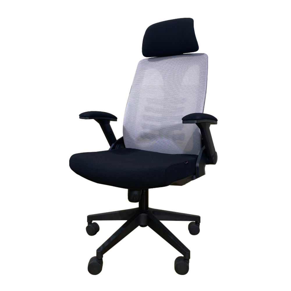 WORKDESIGN - TANO PC PR KURSI KANTOR / KURSI KERJA ERGONOMIS DENGAN LUMBAR SUPPORT warna BLACK - WORKDESIGN - foto 4