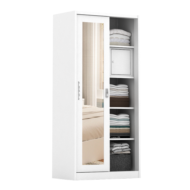 PIRA - DEXTER 90A MWDSL LEMARI PAKAIAN BESI SLIDING / PINTU GESER warna WHITE - PIRA - foto 4