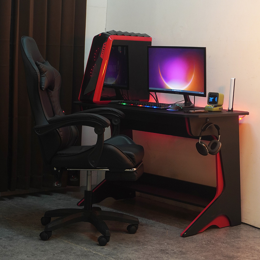 PIRA -  X-WING GC V2 KURSI GAMING DENGAN SANDARAN KAKI DAN FITUR MASSAGE / PIJAT warna BLACK - PIRA - foto 2