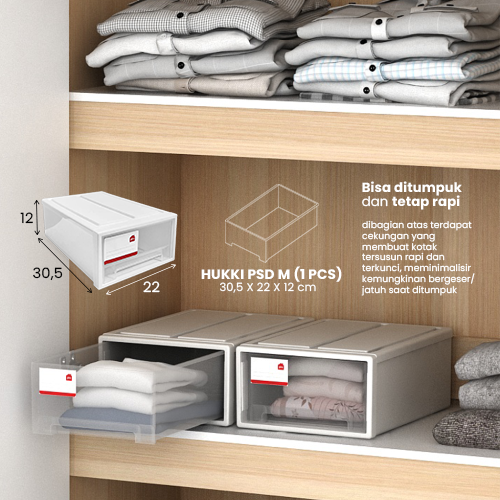 HUKKI PSD M warna WHITE - PIRA HOME - foto 1