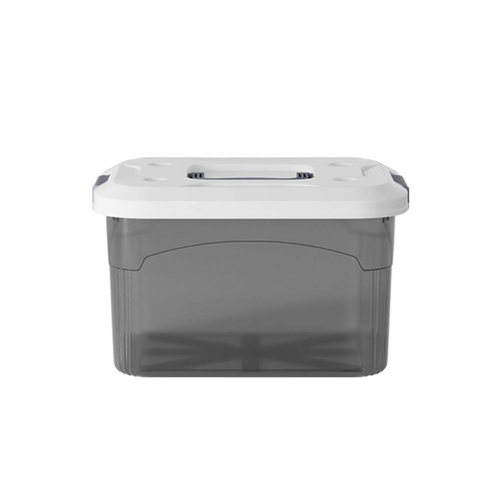 PIRA HOME -  MIZU PSB 22L CONTAINER BOX / BOX PLASTIK / KOTAK PENYIMPANAN warna CLEAR GREY - PIRA HOME - foto 4