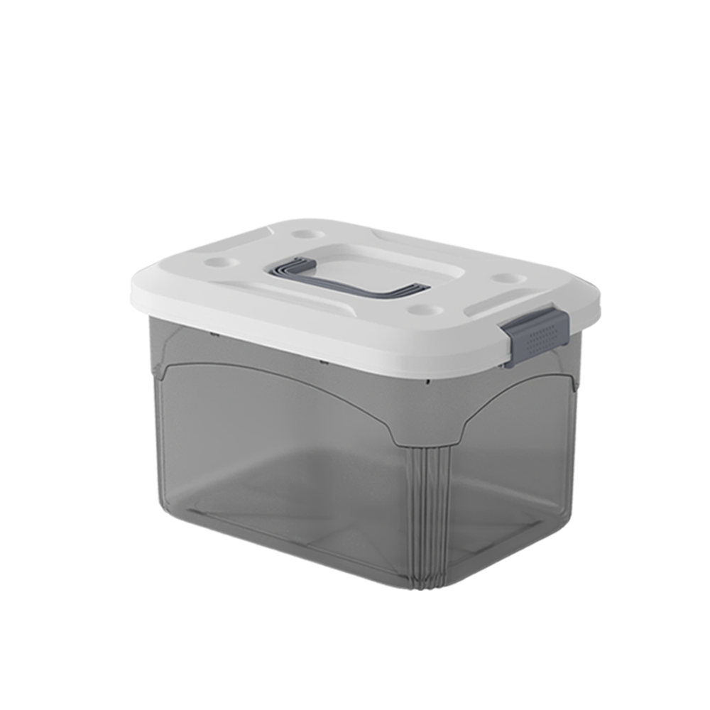 PIRA HOME -  MIZU PSB 22L CONTAINER BOX / BOX PLASTIK / KOTAK PENYIMPANAN warna CLEAR GREY - PIRA HOME - foto 5