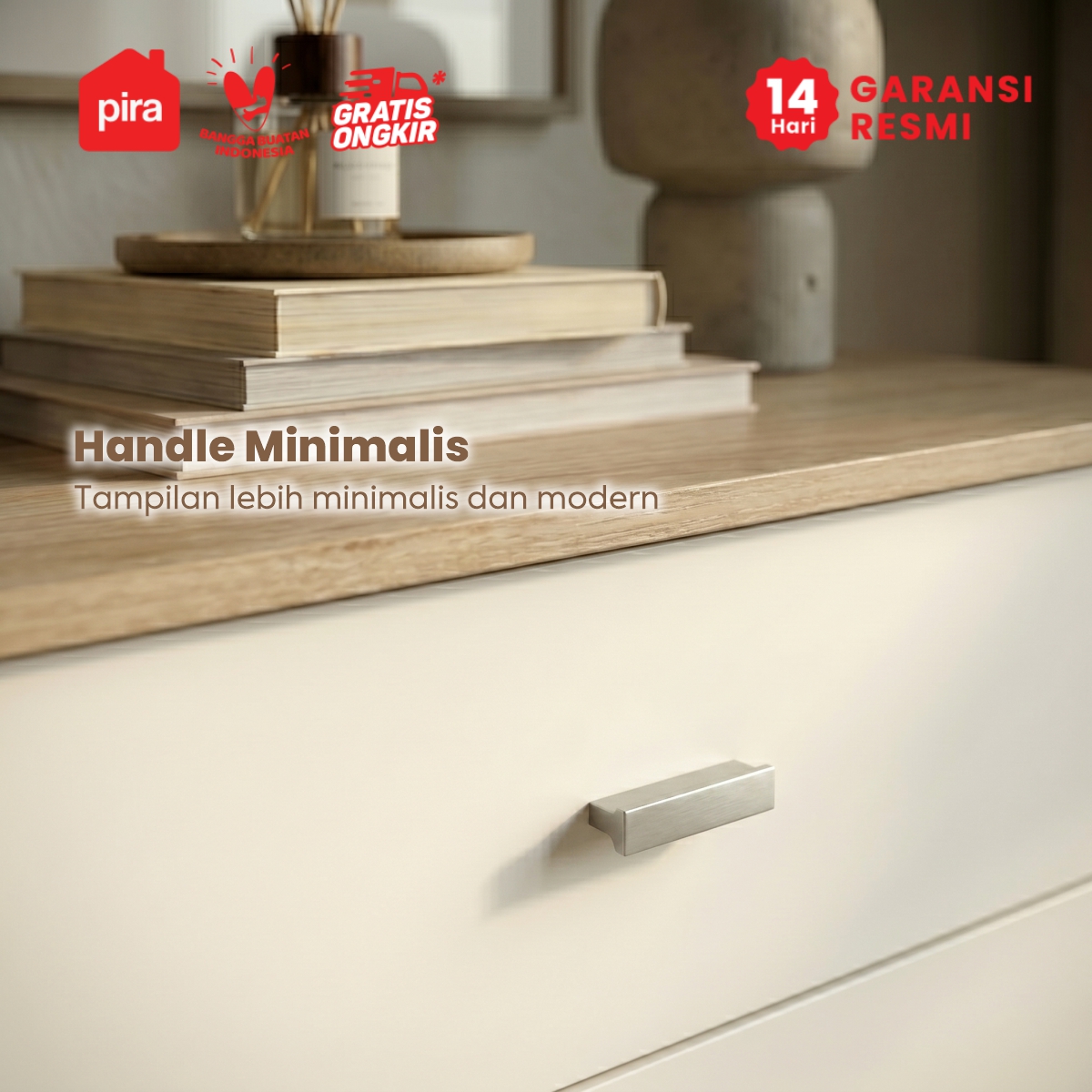PIRA METROPOLIS OX - KATO CH4 LEMARI LACI / DRAWER / LEMARI SUSUN warna PRO OAK - WHITE - PIRA METROPOLIS - foto 6