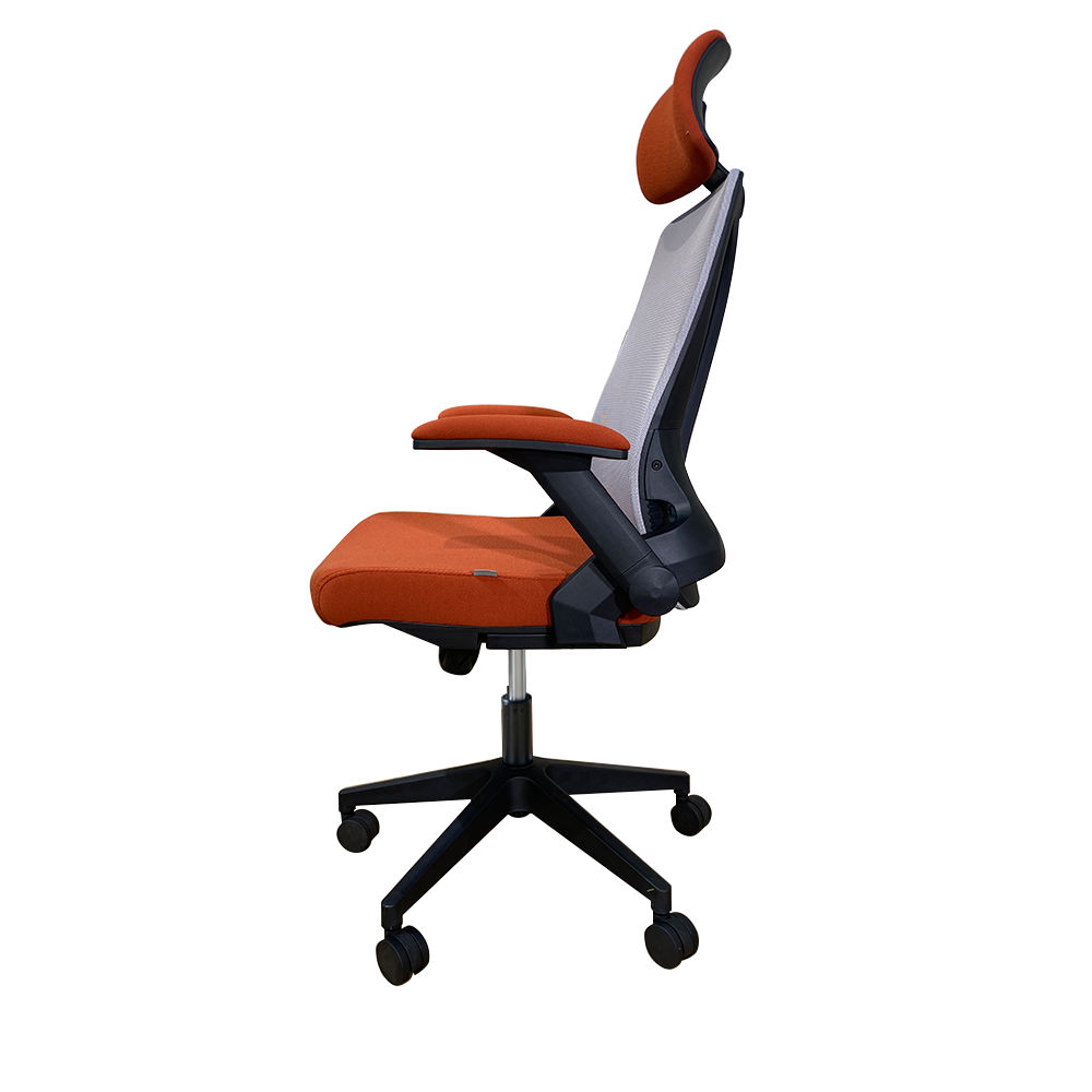 WORKDESIGN - TANO PC PR KURSI KANTOR / KURSI KERJA ERGONOMIS DENGAN LUMBAR SUPPORT warna RED - WORKDESIGN - foto 3