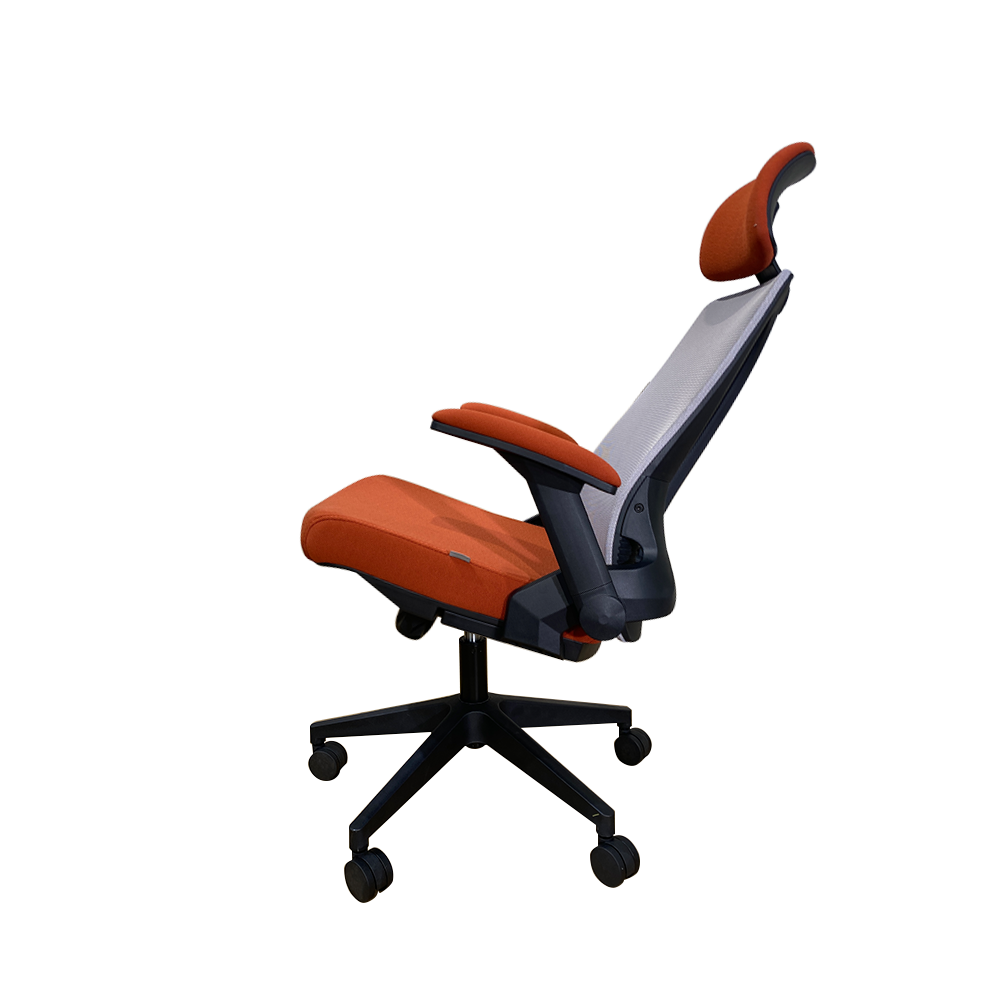 WORKDESIGN - TANO PC PR KURSI KANTOR / KURSI KERJA ERGONOMIS DENGAN LUMBAR SUPPORT warna RED - WORKDESIGN - foto 4