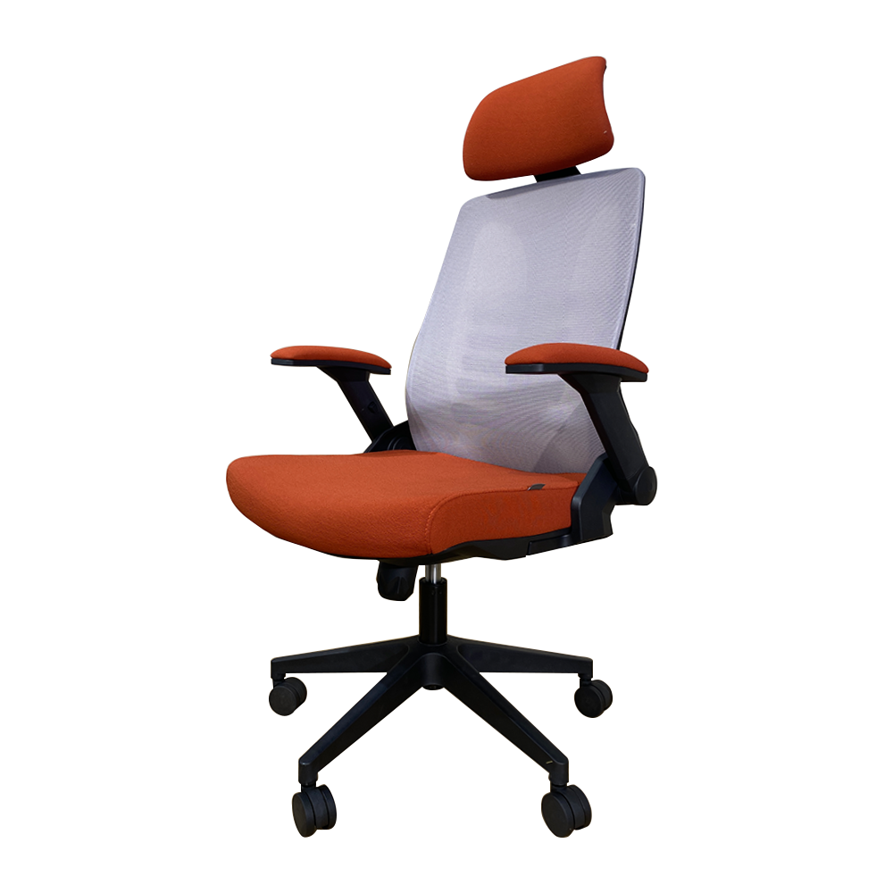 WORKDESIGN - TANO PC PR KURSI KANTOR / KURSI KERJA ERGONOMIS DENGAN LUMBAR SUPPORT warna RED - WORKDESIGN - foto 5