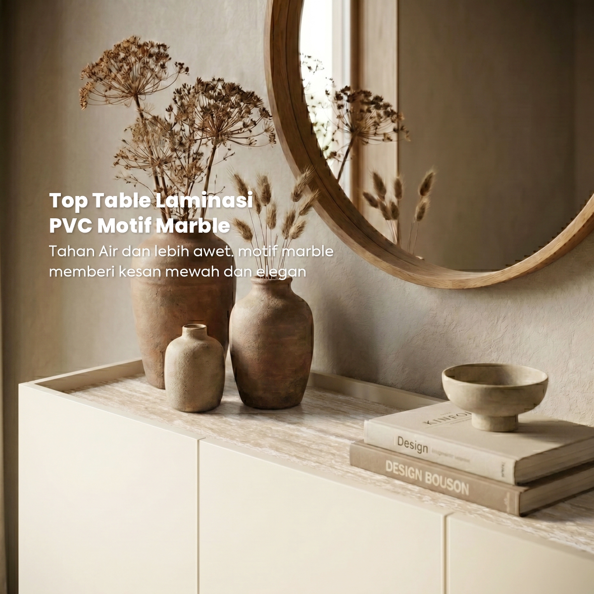 PIRA METROPOLIS OX - ABRAM SB120 BUFET / SIDEBOARD / LEMARI KABINET / KABINET TV / MEJA TV warna LIGHT TAUPE-TRAVERTINE - PIRA METROPOLIS - foto 4