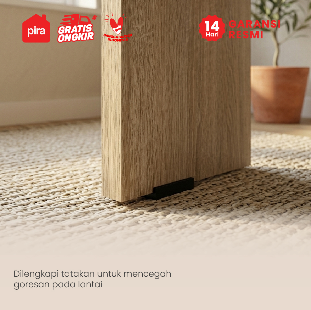 PIRA METROPOLIS - SIGMA 80 MEJA KERJA / MEJA KANTOR warna SONOMA OAK - WHITE - METROPOLIS - foto 4