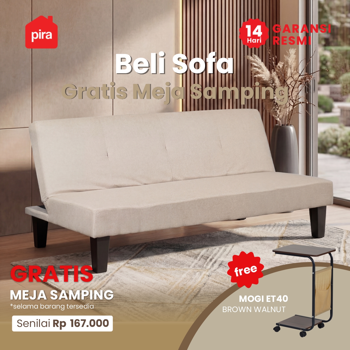 OLA SBD BOUTIQUE BEIGE + MOGI ET40 BROWN WALNUT - foto 1