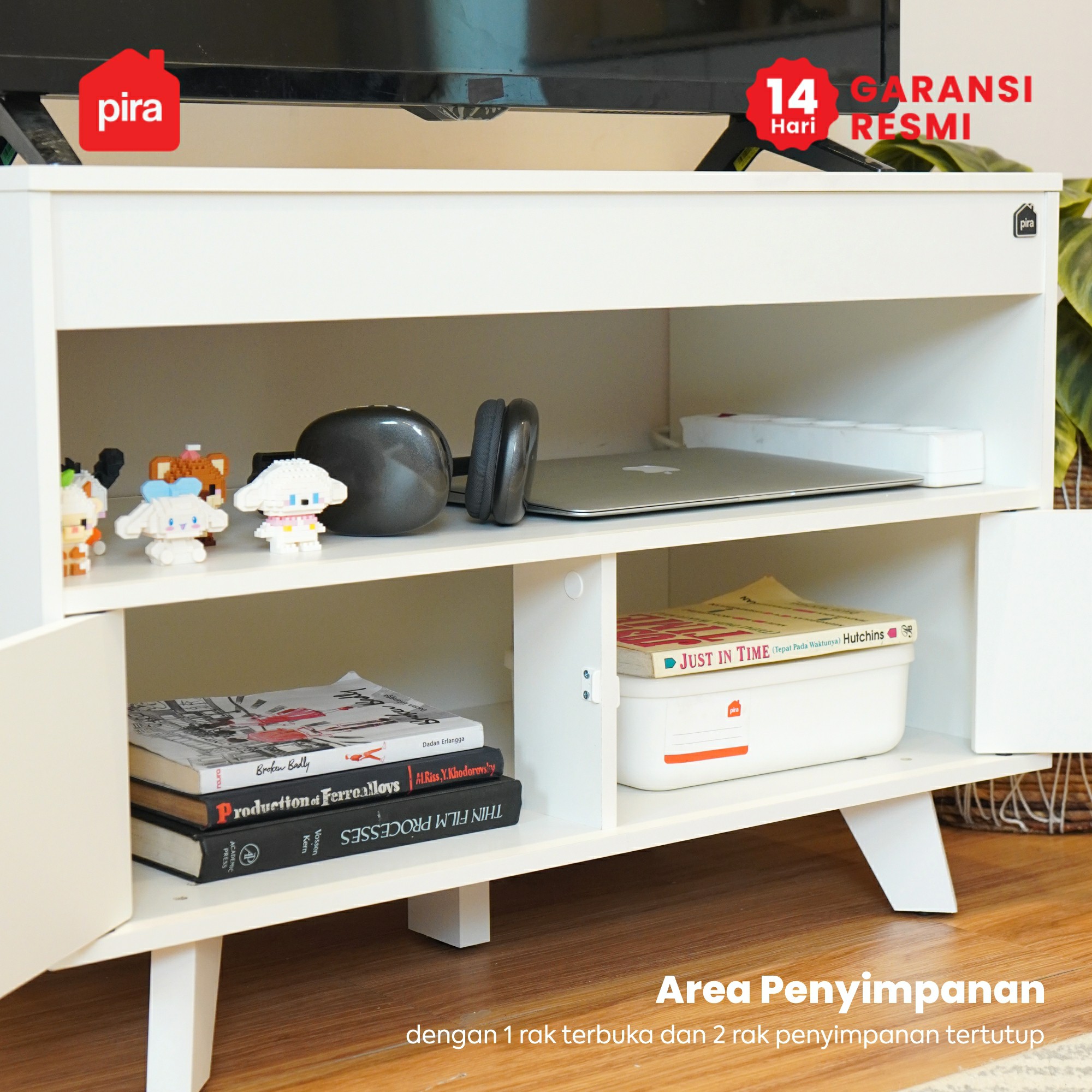 PIRA METROPOLIS OX - SOJA TV81 MEJA TV / RAK TV warna WHITE - PIRA METROPOLIS - foto 2