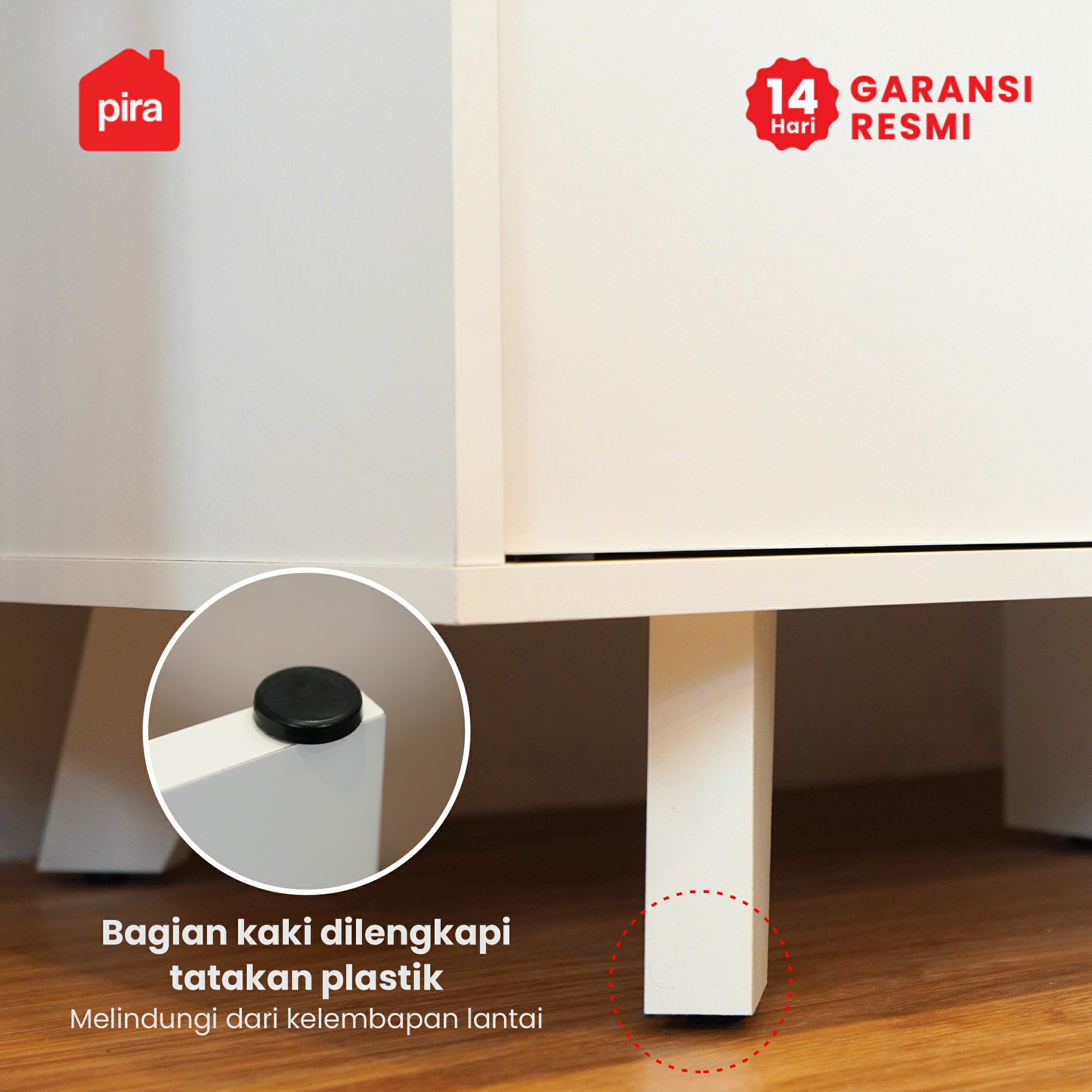 PIRA METROPOLIS OX - SOJA TV81 MEJA TV / RAK TV warna WHITE - PIRA METROPOLIS - foto 4