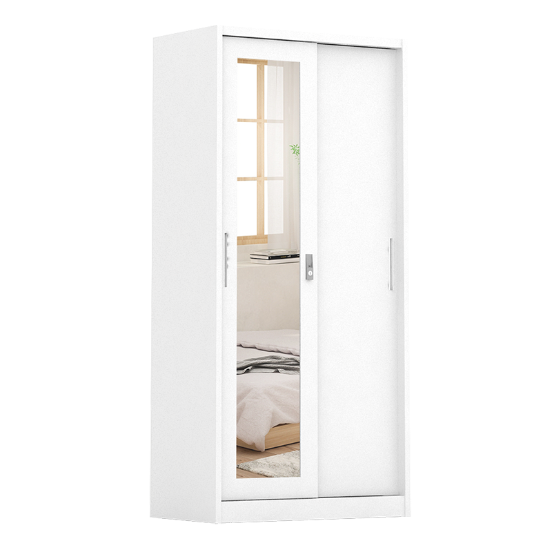 PIRA - STEEL A 90A MWDSL LEMARI PAKAIAN BESI SLIDING / PINTU GESER warna WHITE - PIRA - foto 2