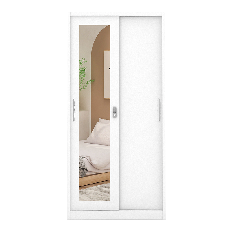 PIRA - STEEL A 90A MWDSL LEMARI PAKAIAN BESI SLIDING / PINTU GESER warna WHITE - PIRA - foto 3