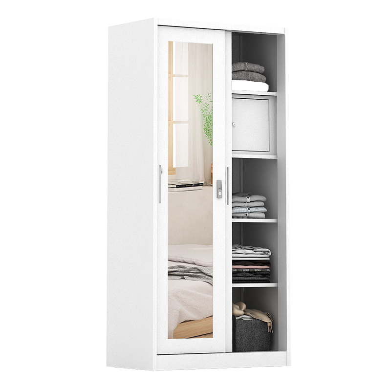 PIRA - STEEL A 90A MWDSL LEMARI PAKAIAN BESI SLIDING / PINTU GESER warna WHITE - PIRA - foto 5