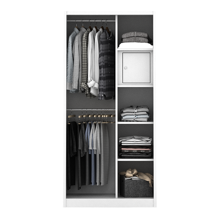 PIRA - STEEL A 90A MWDSL LEMARI PAKAIAN BESI SLIDING / PINTU GESER warna WHITE - PIRA - foto 6