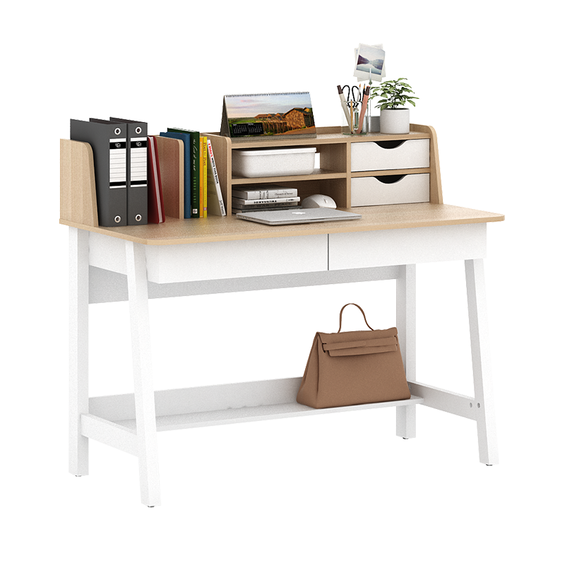 PIRA - TYRO DK120 MEJA KERJA / MEJA BELAJAR warna WHITE - PRO OAK - PIRA - foto 6