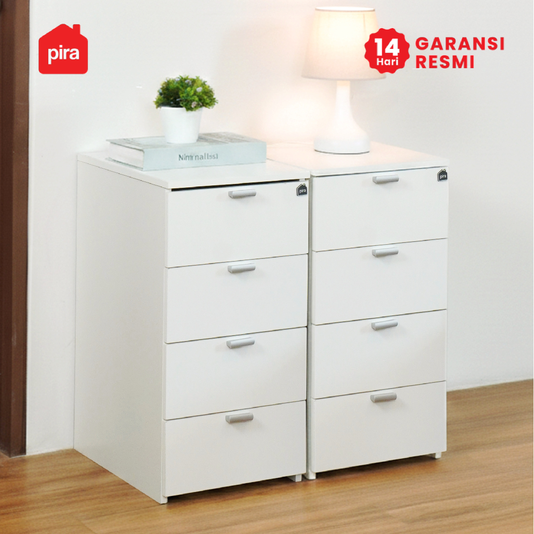 PIRA METROPOLIS - LUNAR CH4 LEMARI LACI 4 SUSUN / DRAWER warna WHITE - PIRA METROPOLIS - foto 7
