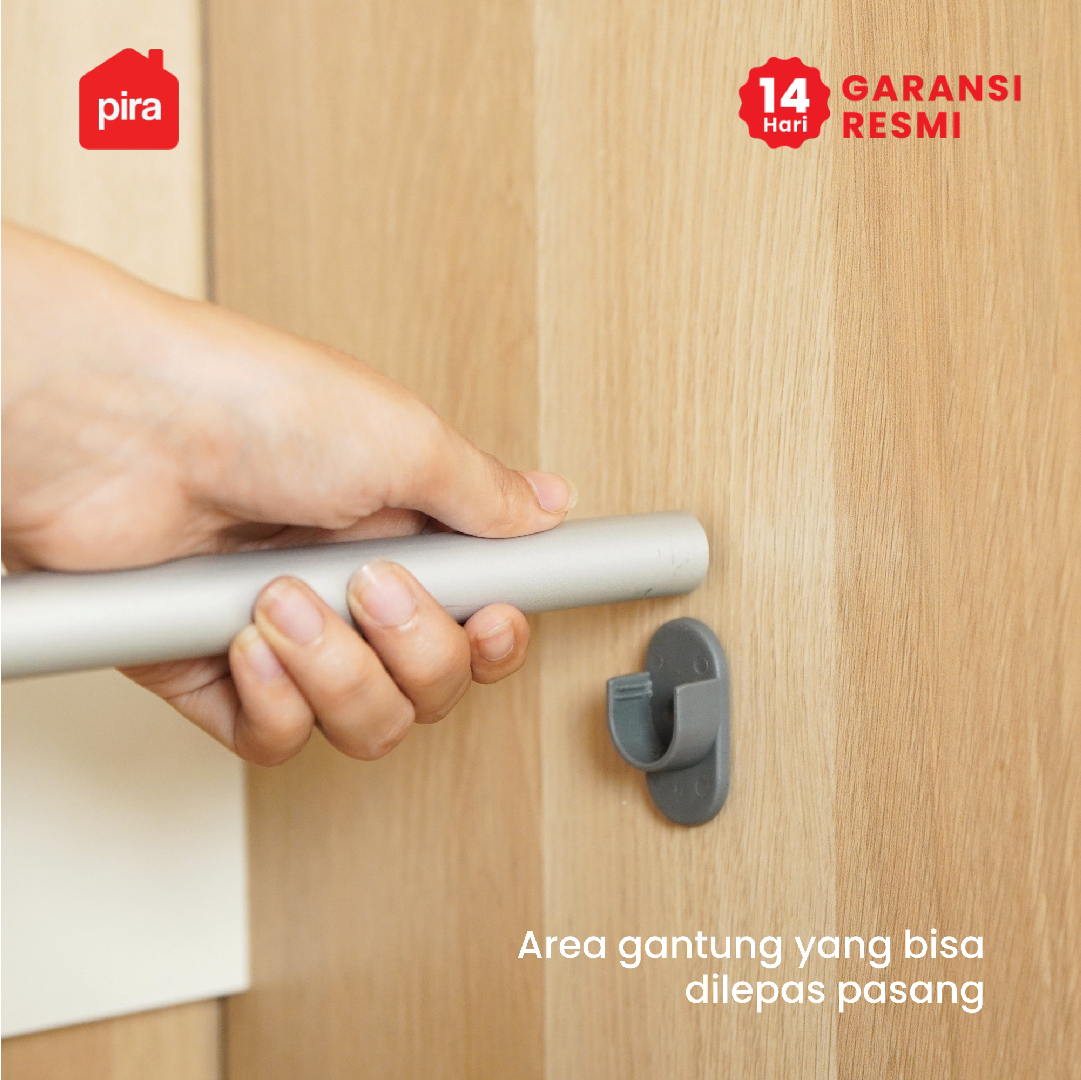 PIRA METROPOLIS OX - ARUNA 4P A LK LEMARI PAKAIAN 4 PINTU / LEMARI BAJU DENGAN LOKER PENYIMPANAN warna PRO OAK - WHITE - PIRA METROPOLIS OX - foto 9