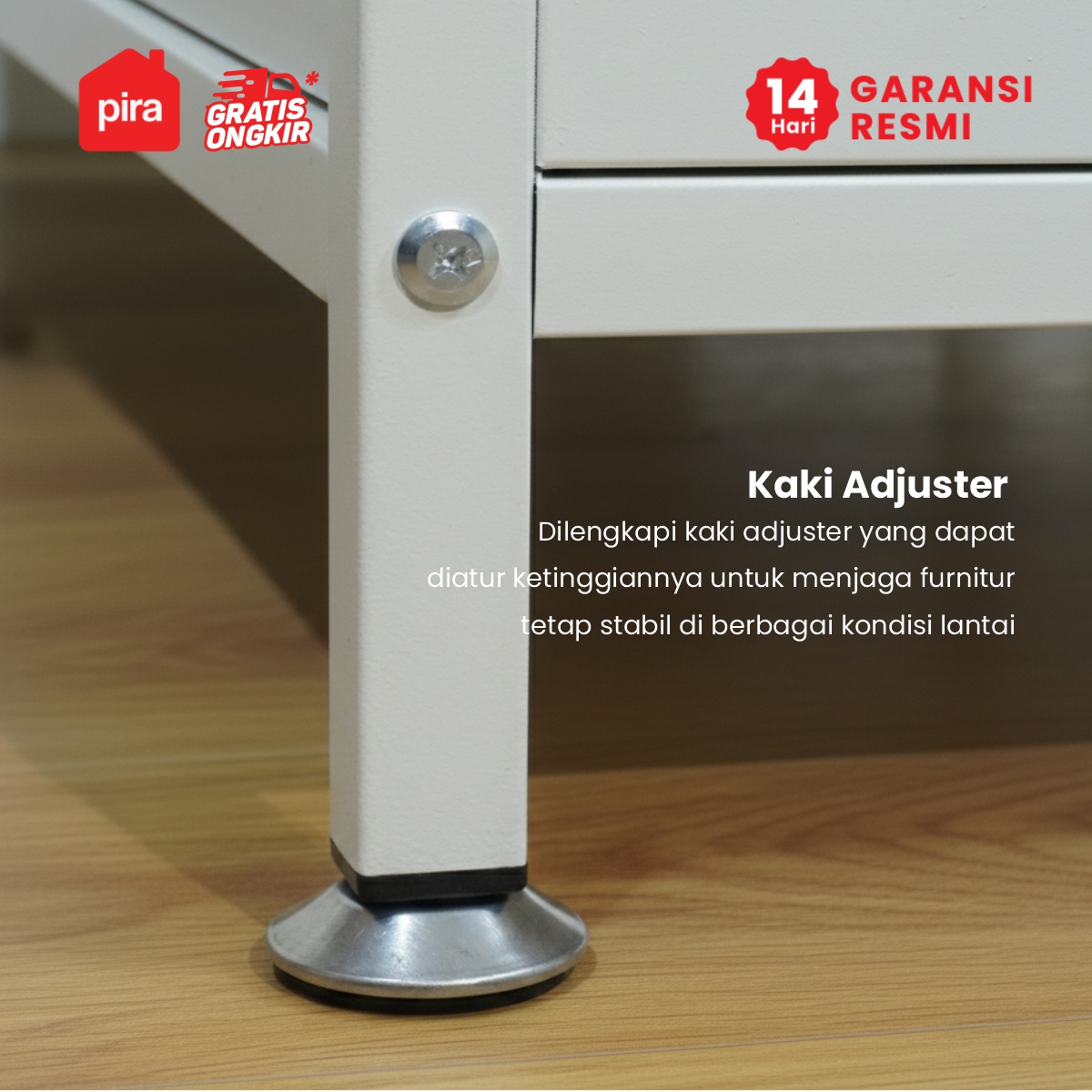 PIRA - ESSEN AVA 80T5 LEMARI DAPUR / RAK DAPUR / RAK OVEN / RAK MICROWAVE / RAK PIRING / RAK DAPUR BESI warna WHITE - PIRA - foto 8