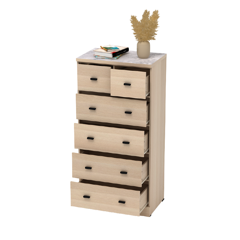 PIRA METROPOLIS - YORK CH4+2 LEMARI LACI / LEMARI SUSUN / DRAWER warna PRO OAK - PIRA METROPOLIS - foto 11