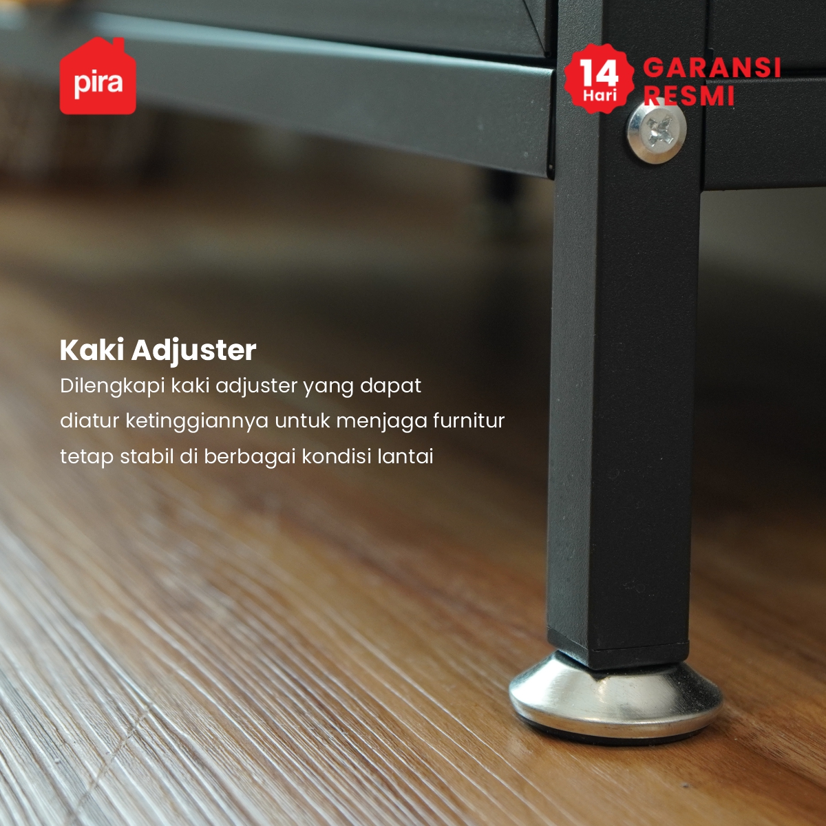 PIRA - REGALL AVA 80T4 LEMARI DAPUR / RAK DAPUR / RAK DAPUR BESI / RAK SUSUN SERBAGUNA warna BLACK - PIRA - foto 6