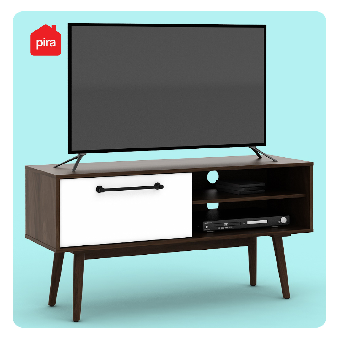 ODMUND TV120 warna BROWN WALNUT - WHITE - BAVARIAN - foto 4