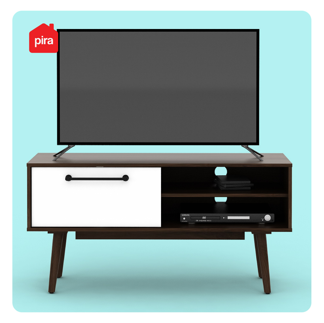 ODMUND TV120 warna BROWN WALNUT - WHITE - BAVARIAN - foto 3