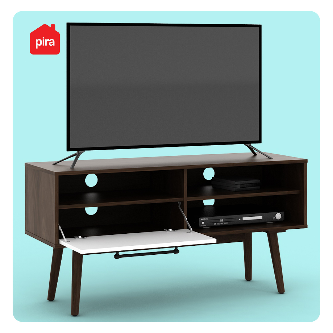 ODMUND TV120 warna BROWN WALNUT - WHITE - BAVARIAN - foto 5