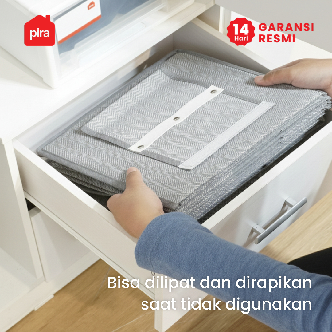 PIRA HOME - YORI CR 5 RAK PAKAIAN GANTUNG / RAK ORGANIZER LEMARI GANTUNG warna DARK GREY - PIRA HOME - foto 5