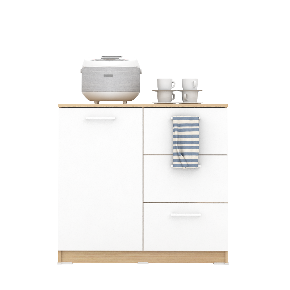 PIRA METROPOLIS OX - ARUNA SB80 BUFET / RAK DAPUR / KITCHEN SET BAWAH DAPUR / LEMARI DAPUR warna PRO OAK - WHITE - PIRA METROPOLIS OX - foto 2