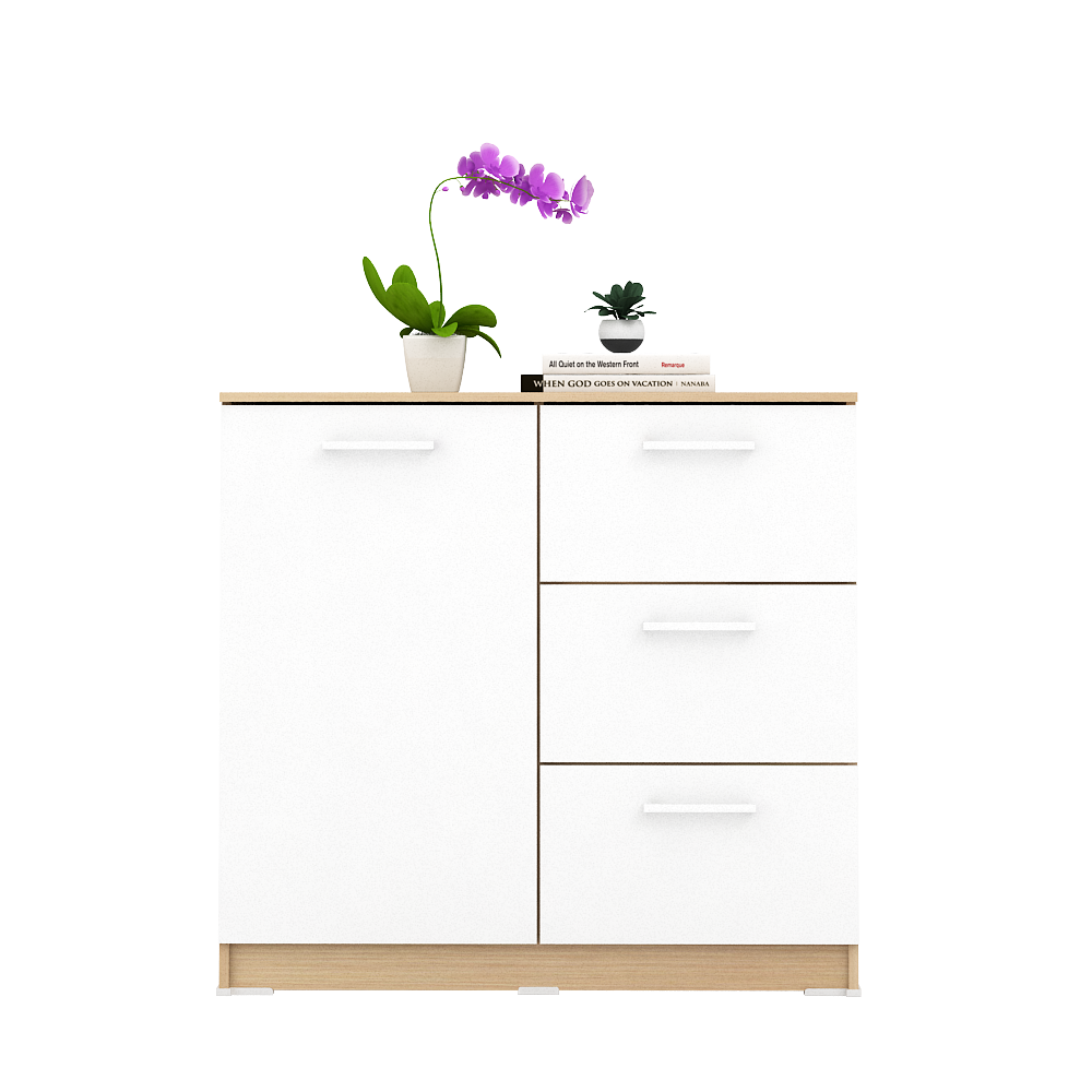 PIRA METROPOLIS OX - ARUNA SB80 BUFET / RAK DAPUR / KITCHEN SET BAWAH DAPUR / LEMARI DAPUR warna PRO OAK - WHITE - PIRA METROPOLIS OX - foto 4