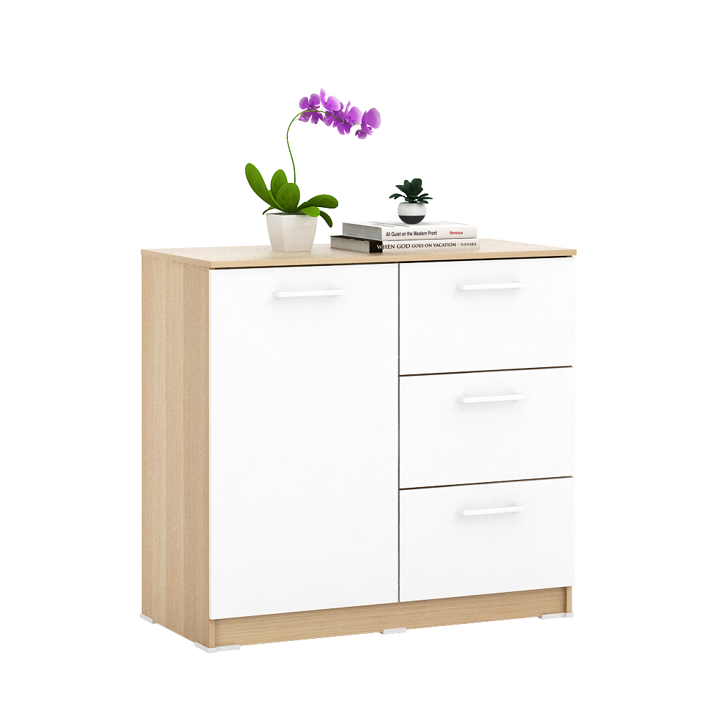 PIRA METROPOLIS OX - ARUNA SB80 BUFET / RAK DAPUR / KITCHEN SET BAWAH DAPUR / LEMARI DAPUR warna PRO OAK - WHITE - PIRA METROPOLIS OX - foto 5