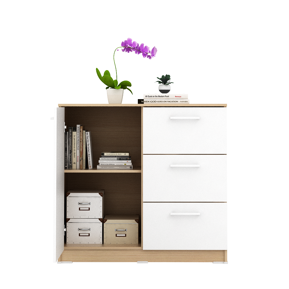 PIRA METROPOLIS OX - ARUNA SB80 BUFET / RAK DAPUR / KITCHEN SET BAWAH DAPUR / LEMARI DAPUR warna PRO OAK - WHITE - PIRA METROPOLIS OX - foto 6