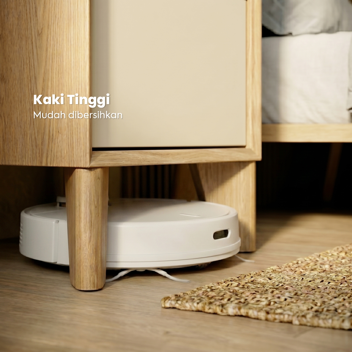PIRA - LUCA CH4 LEMARI LACI 4 SUSUN / LEMARI SUSUN / DRAWER warna EURO OAK - LIGHT TAUPE - PIRA - foto 7