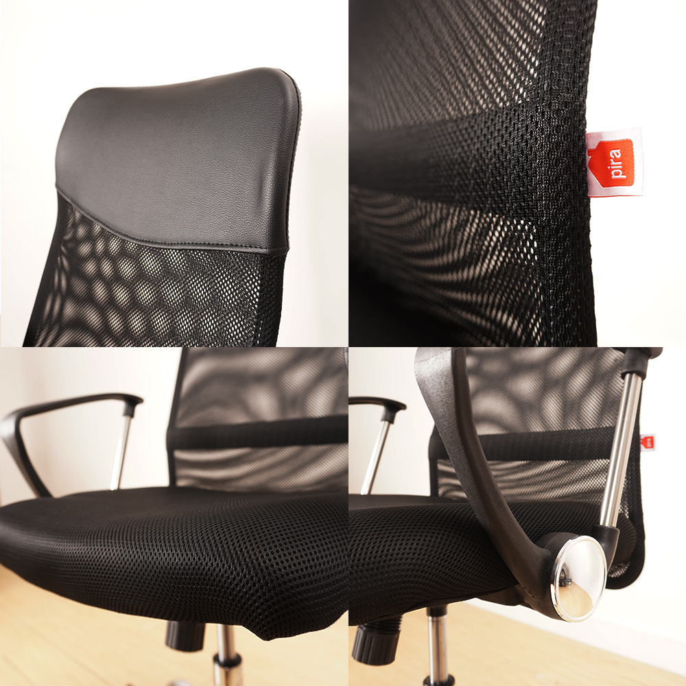 PIRA BAVARIAN - PADME PC PRO KURSI KERJA / KURSI KANTOR PRESIDENT CHAIR HITAM - BLACK warna BLACK - PIRA WORK - foto 6