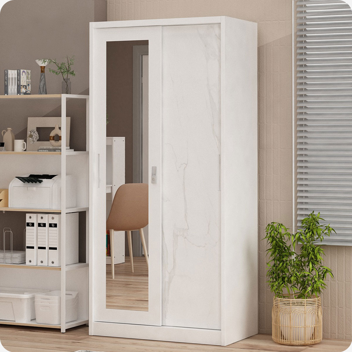 CATTA A 90A MWDSL warna LIGHT MARBLE - WHITE - PIRA - foto 1